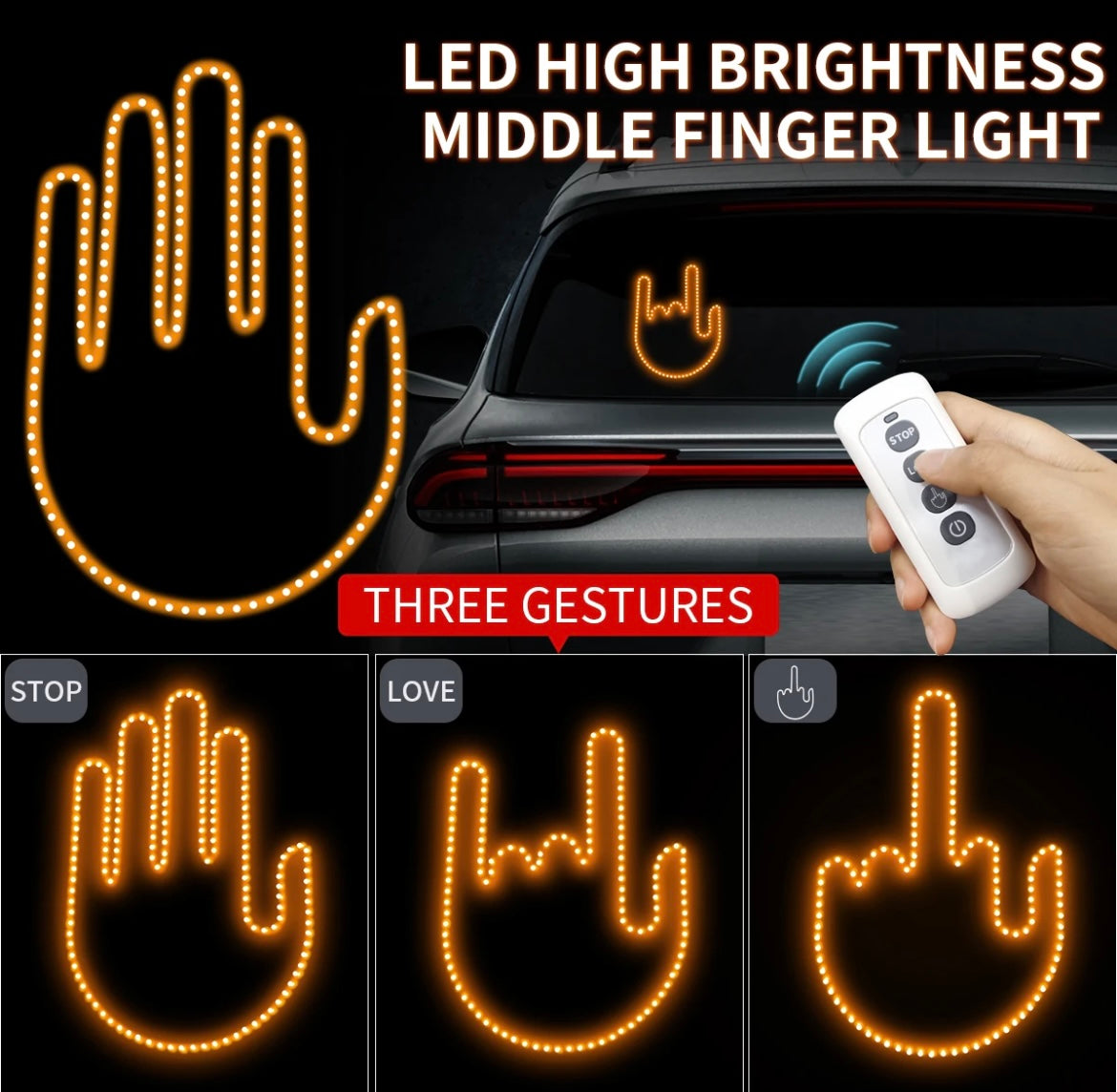 Karglow Friendly Hand Gesture Led Light