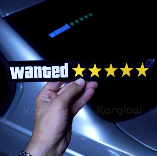 WANTED electric sticker