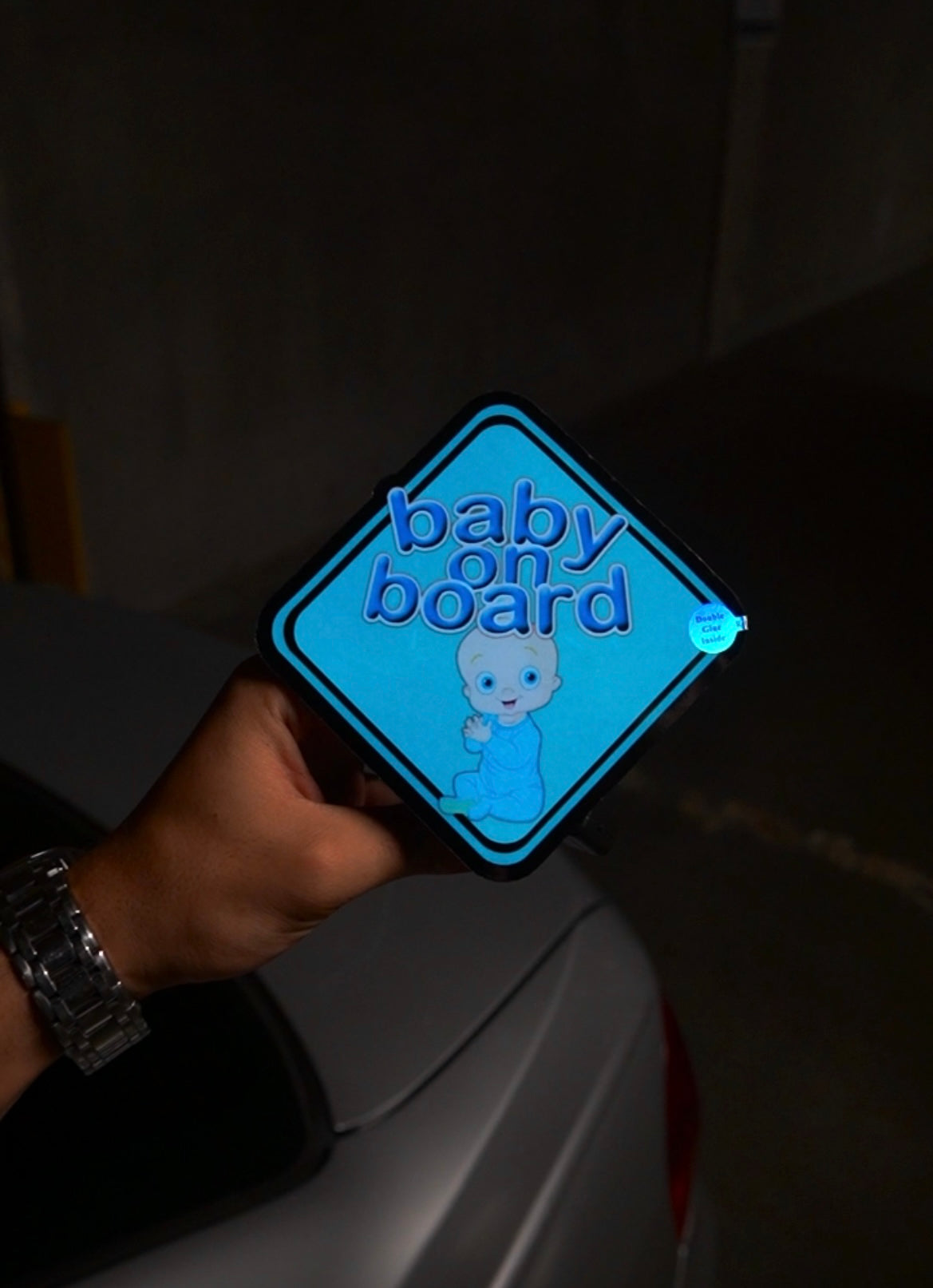 Karglow BABY ON BOARD electric sticker - KarGlow