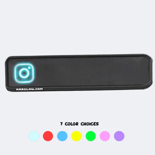 Custom 'Social Media' Glow Sticker - KarGlow