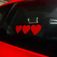 Karglow HEART electric sticker - KarGlow