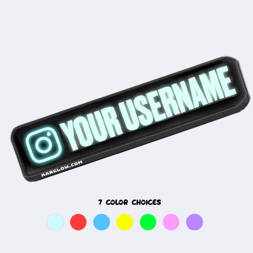 Custom  'Social Media'  Glow Sticker