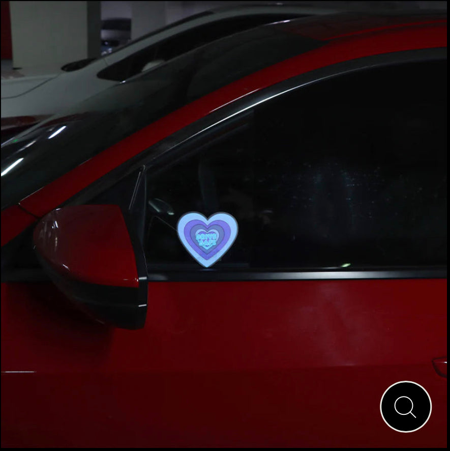 Take Care 4Heart Car Glow Panel LED Sticker Light Auto Electric Marke New  C3